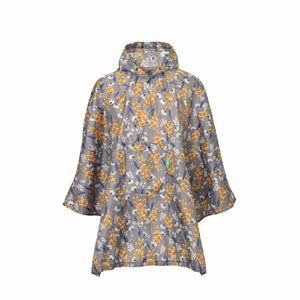 Eco Chic Eco Chic Waterproof Foldable Adult Poncho Flowers