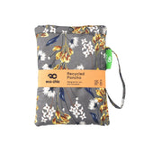 Eco Chic Eco Chic Waterproof Foldable Adult Poncho Flowers