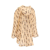 Eco Chic Eco Chic Waterproof Foldable Adult Poncho Giraffes