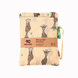 Eco Chic Eco Chic Waterproof Foldable Adult Poncho Giraffes