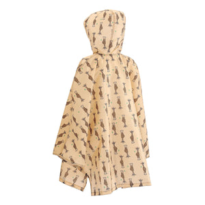 Eco Chic Eco Chic Waterproof Foldable Adult Poncho Giraffes