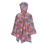 Eco Chic Eco Chic Waterproof Foldable Adult Poncho Lush Floral