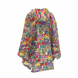 Eco Chic Eco Chic Waterproof Foldable Adult Poncho Peonies