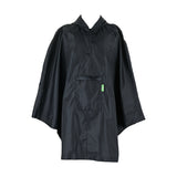 Eco Chic Eco Chic Waterproof Foldable Adult Poncho Solid Black