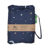 Eco Chic Eco Chic Waterproof Foldable Adult Poncho Stars and Moons
