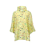 Eco Chic Eco Chic Waterproof Foldable Adult Poncho Wild Birds