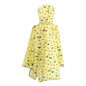 Eco Chic Eco Chic Waterproof Foldable Adult Poncho Wild Birds