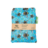 Eco Chic Eco Chic Blue Bees Waterproof Foldable Adult Poncho