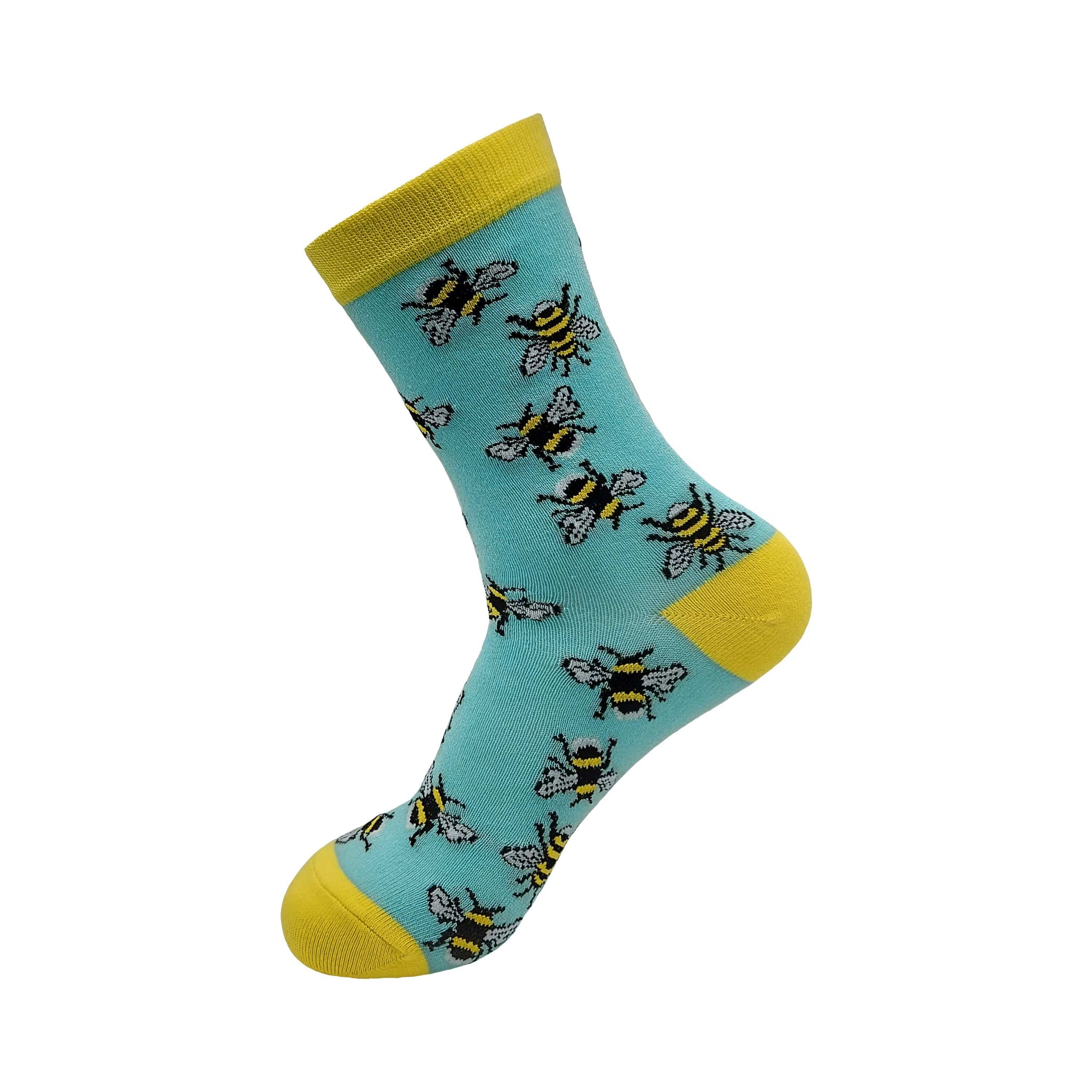 Eco Chic Blue Eco Chic Eco-Friendly Bamboo Socks Bumble Bees