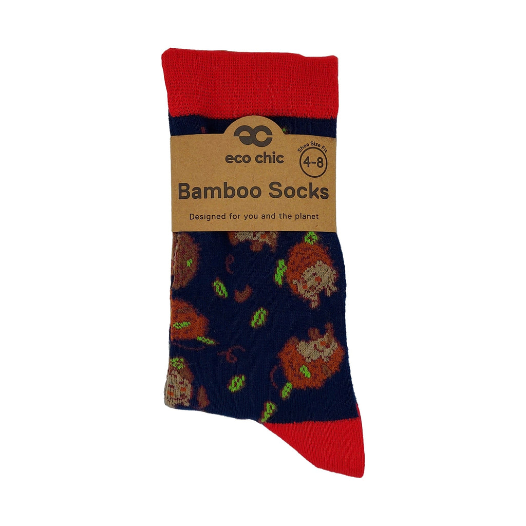 Eco Chic Eco Chic Eco-Friendly Bamboo Socks Hedgehog
