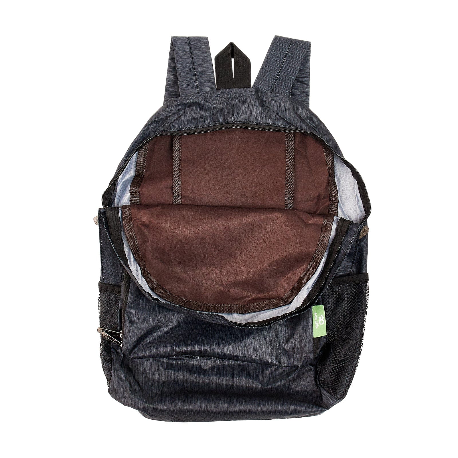 Eco Chic Eco Chic Lightweight Foldable Backpack Black