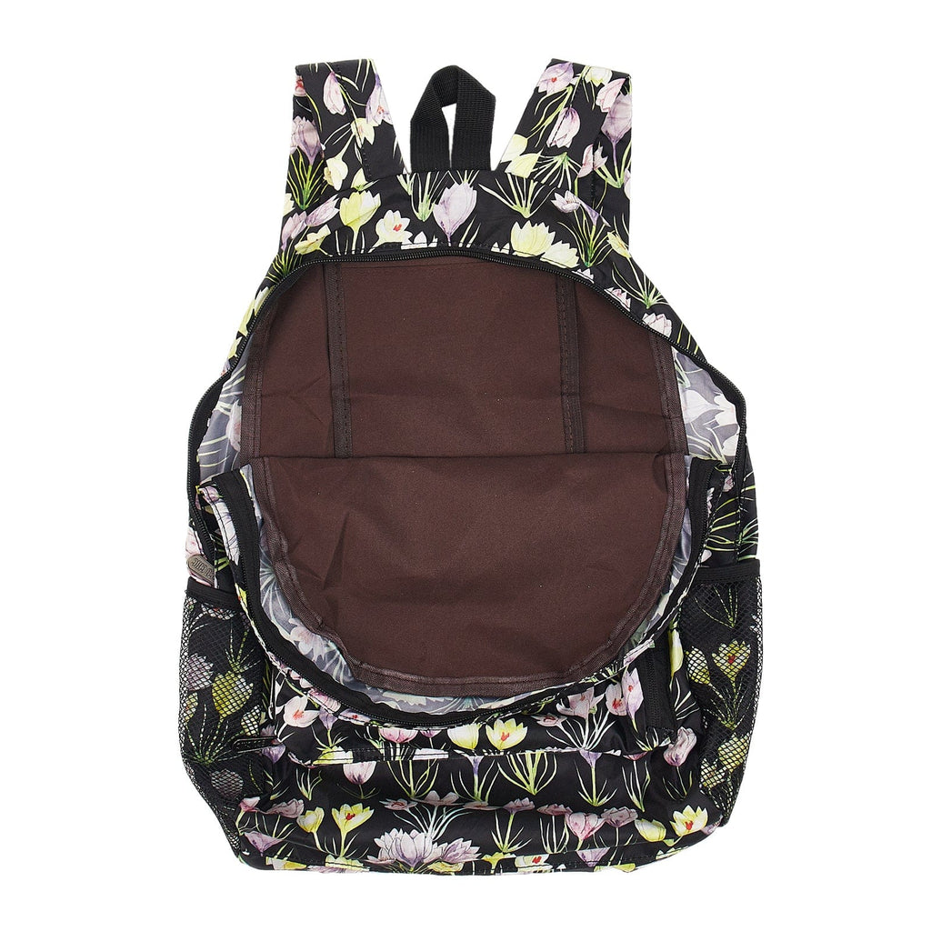 Eco Chic Black Eco Chic Lightweight Foldable Backpack Crocus