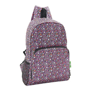 Eco Chic Eco Chic Lightweight Foldable Backpack Ditsy