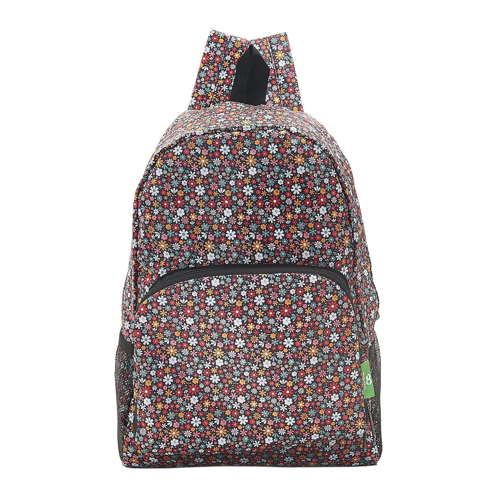 Eco Chic Eco Chic Lightweight Foldable Backpack Ditsy