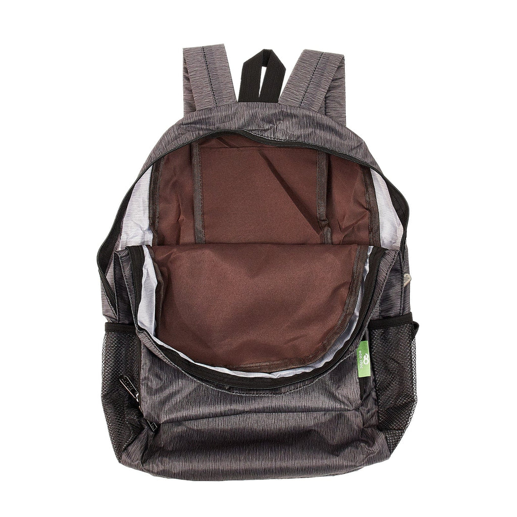 Eco Chic Eco Chic Lightweight Foldable Backpack Grey