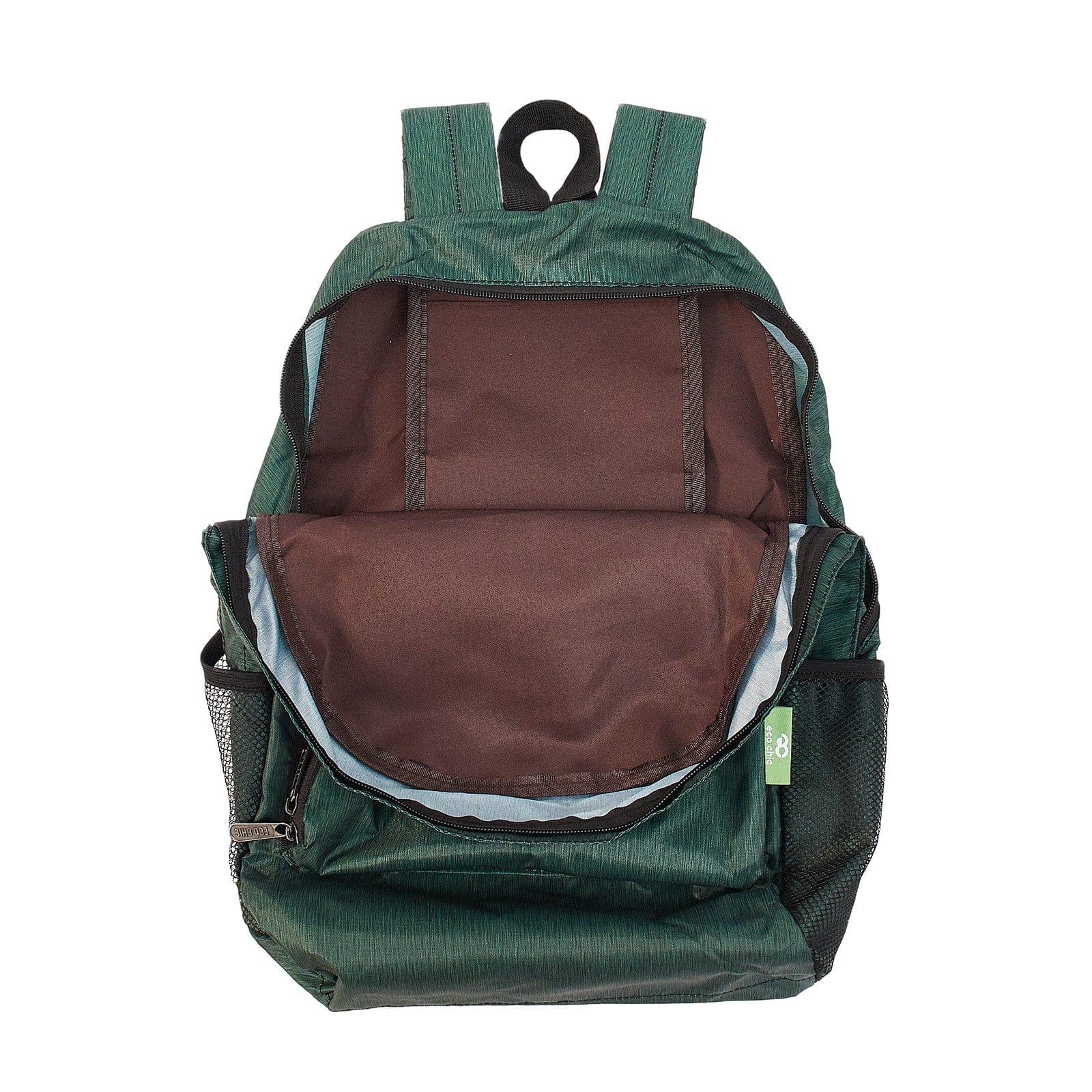 Eco Chic Eco Chic Lightweight Foldable Backpack Pine Green