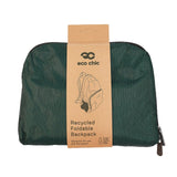 Eco Chic Eco Chic Lightweight Foldable Backpack Pine Green