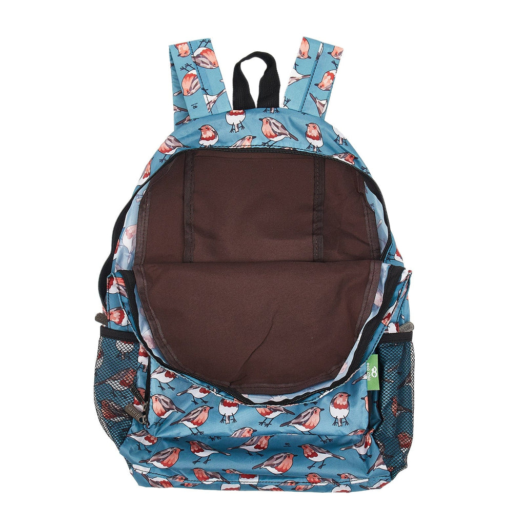 Eco Chic Teal Eco Chic Lightweight Foldable Backpack Robins