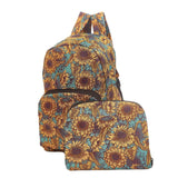 Eco Chic Eco Chic Lightweight Foldable Backpack Sunflower