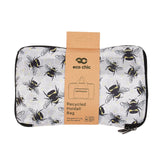 Eco Chic Grey Eco Chic Lightweight Foldable Holdall Bumble Bees