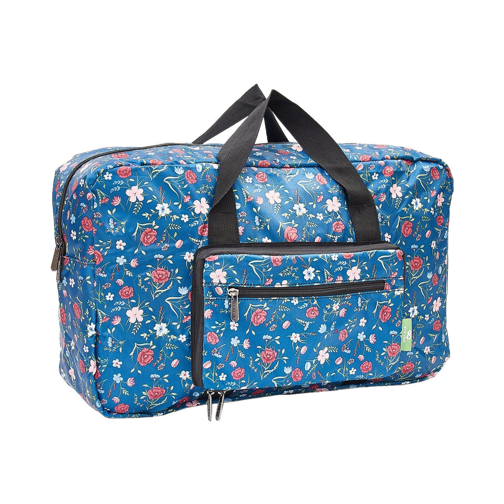 Eco Chic Green Eco Chic Lightweight Foldable Holdall Floral