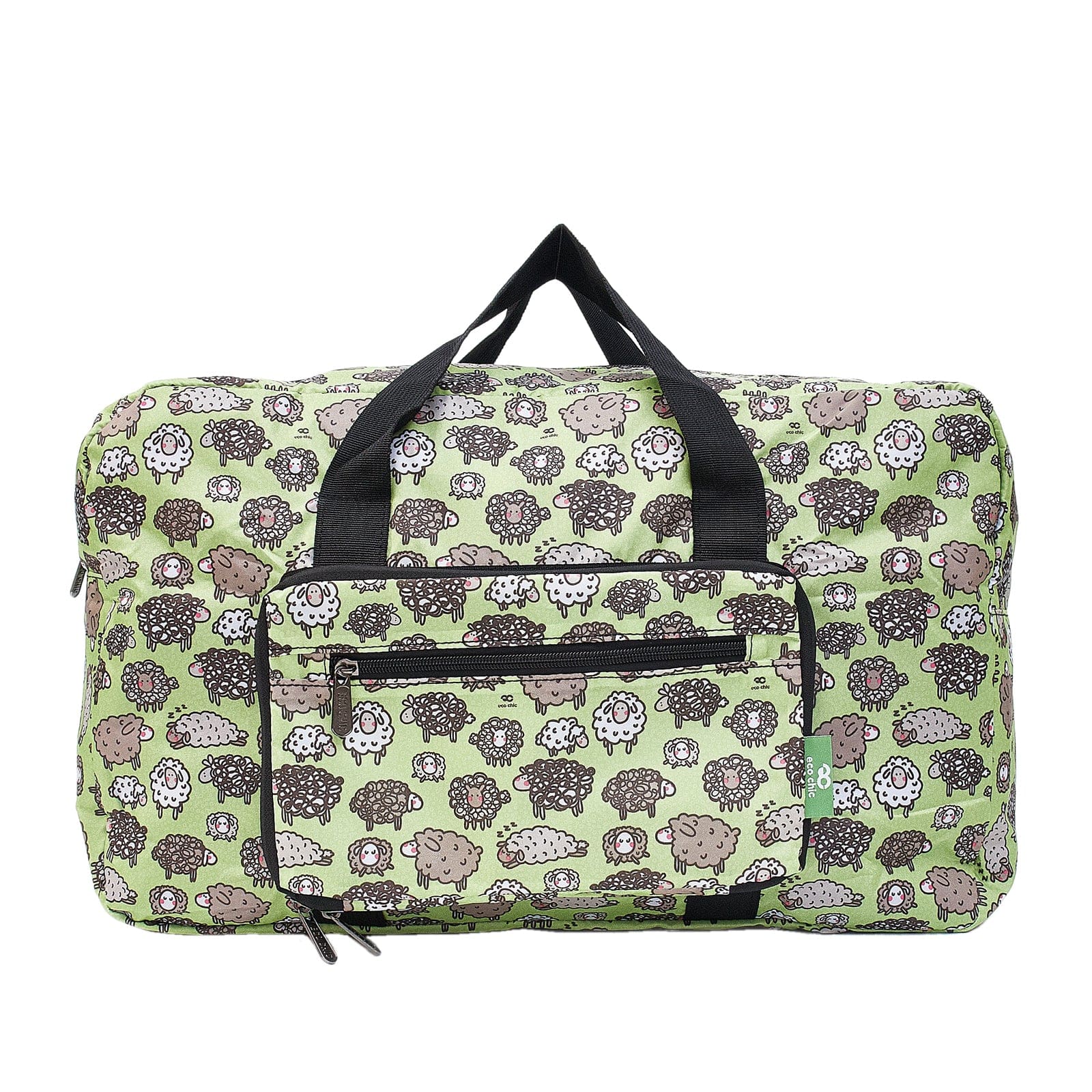 Eco Chic Grey Eco Chic Lightweight Foldable Holdall Sheep