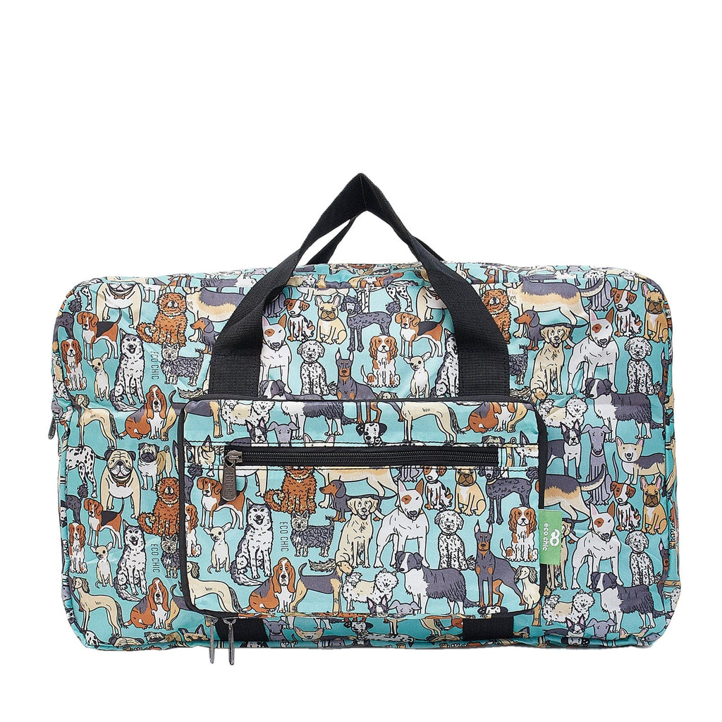 Eco Chic Teal Eco Chic Lightweight Foldable Holdall Stacking Dogs