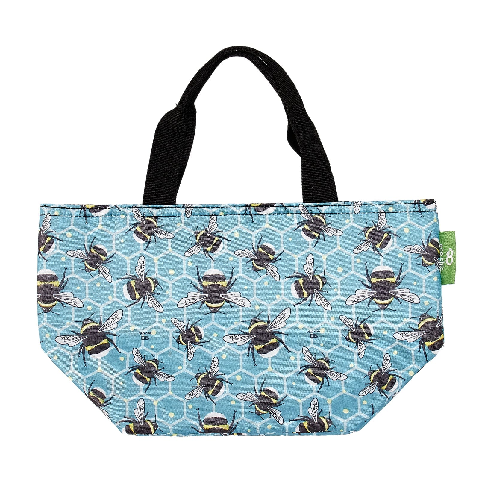 Eco Chic Eco Chic Lightweight Foldable Lunch Bag Bumble Bees