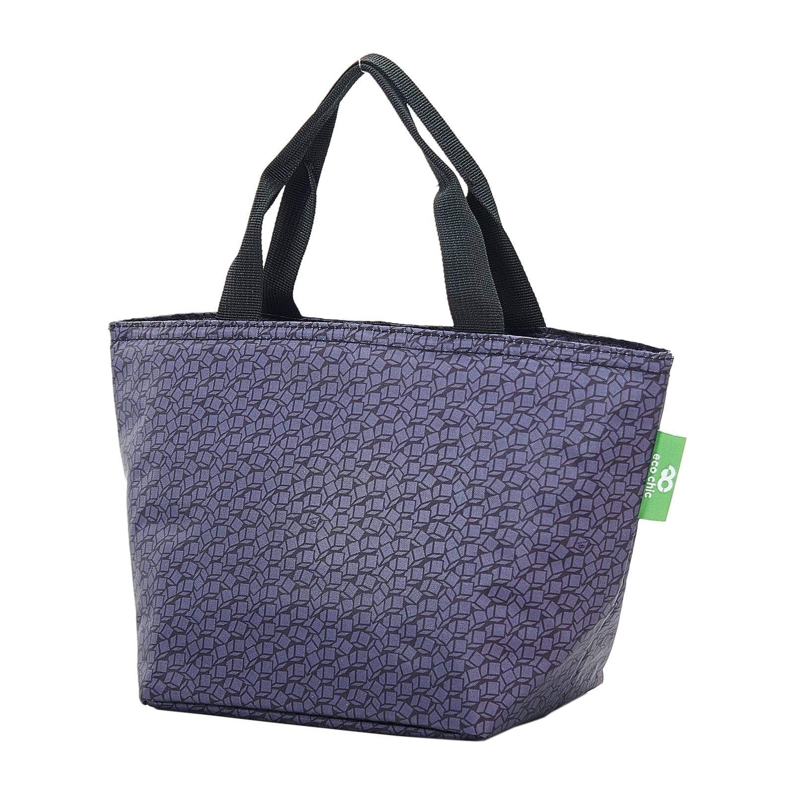 Eco Chic Eco Chic Lightweight Foldable Lunch Bag Disrupted Cubes