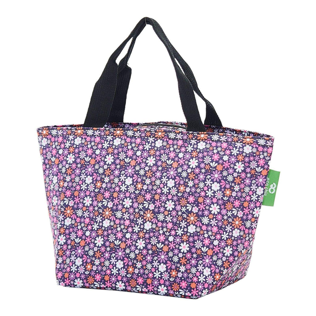 Eco Chic Eco Chic Lightweight Foldable Lunch Bag Ditsy