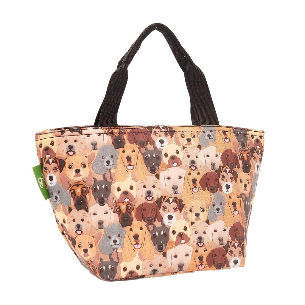 Eco Chic Eco Chic Lightweight Foldable Lunch Bag Dogs