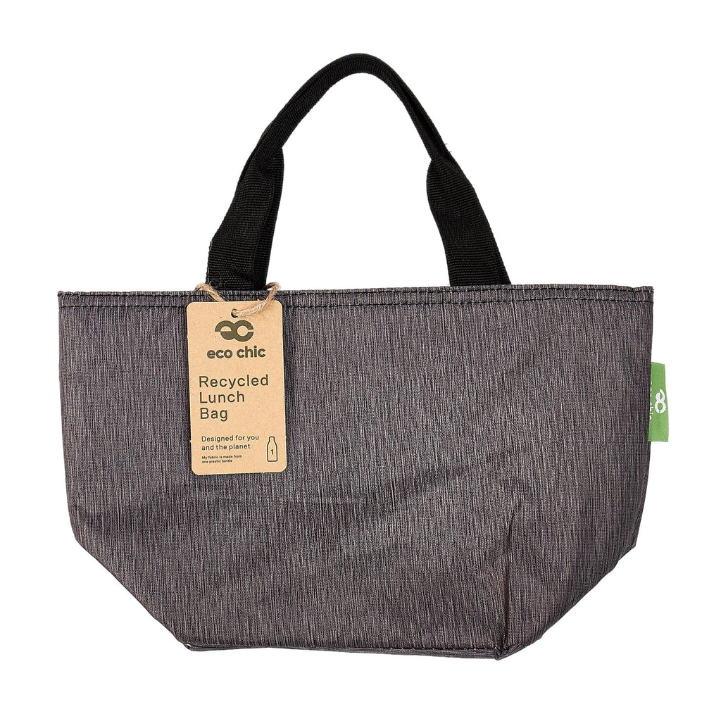 Eco Chic Eco Chic Lightweight Foldable Lunch Bag Grey