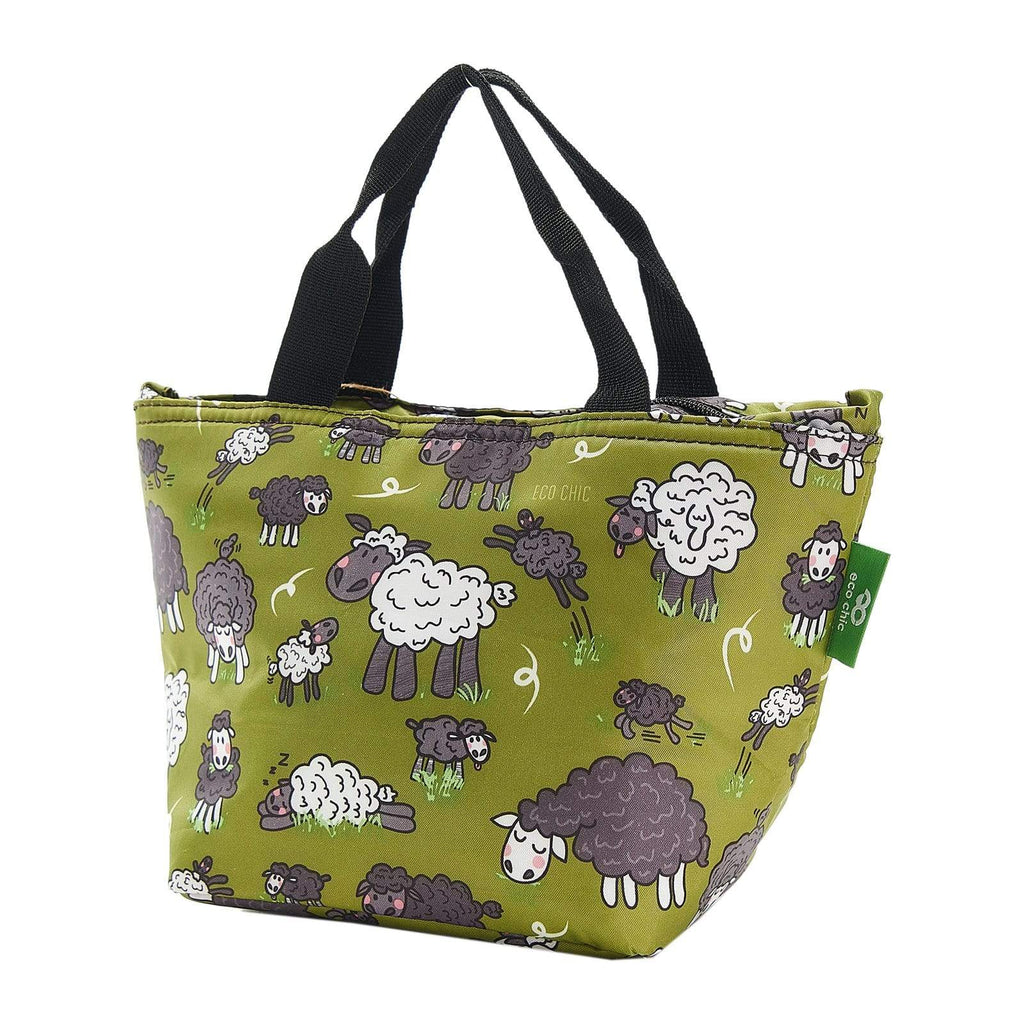 Eco Chic Eco Chic Lightweight Foldable Lunch Bag Sheep