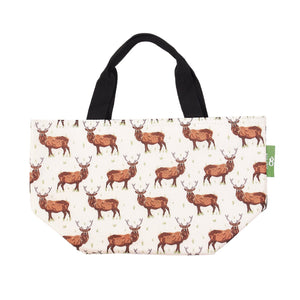 Eco Chic Eco Chic Lightweight Foldable Lunch Bag Stags