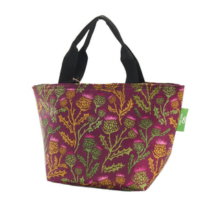 Eco Chic Eco Chic Lightweight Foldable Lunch Bag Thistle
