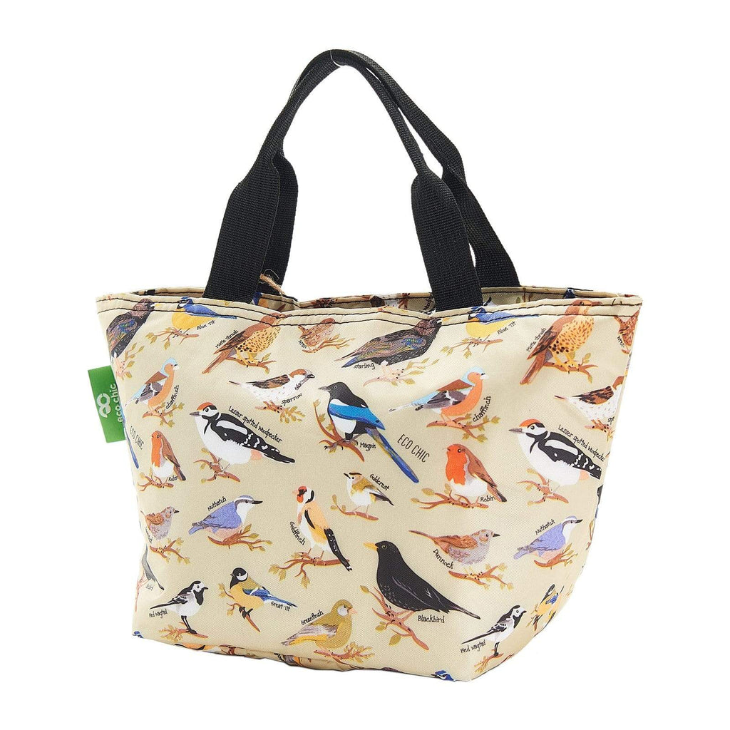 Eco Chic Eco Chic Lightweight Foldable Lunch Bag Wild Birds