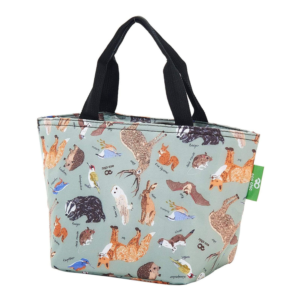 Eco Chic Eco Chic Lightweight Foldable Lunch Bag Woodland