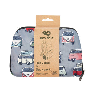 Eco Chic Grey Eco Chic Lightweight Foldable Mini Backpack Campervan