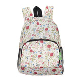 Eco Chic Beige Eco Chic Lightweight Foldable Mini Backpack Floral