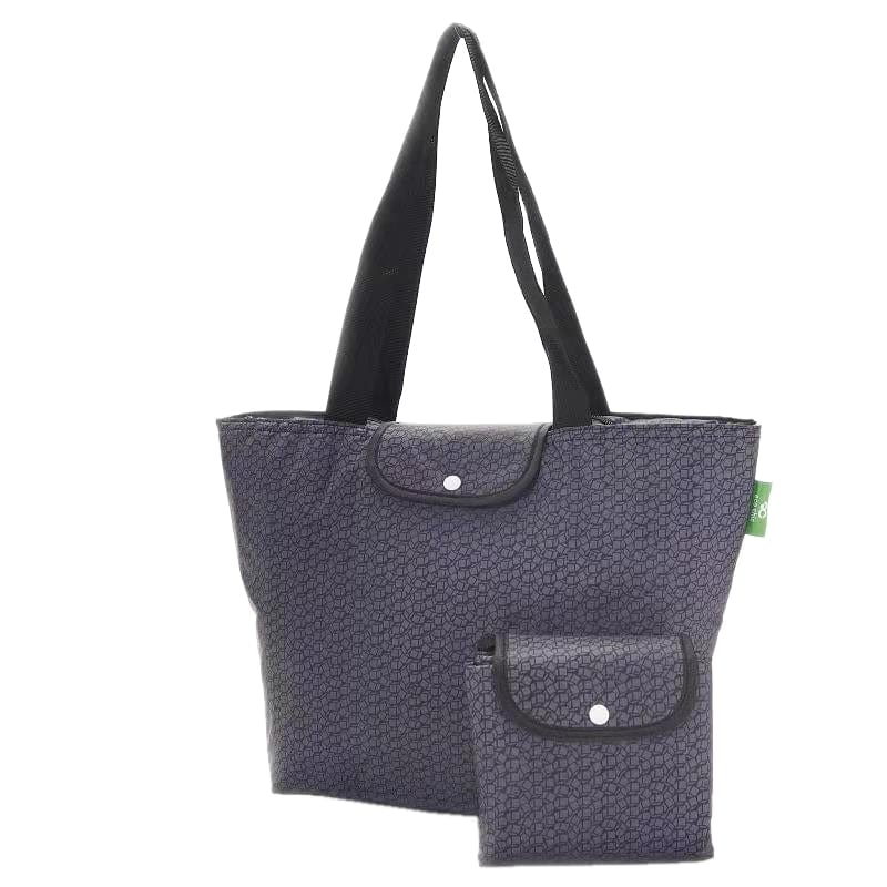 Eco Chic Eco Chic Lightweight Foldable Picnic Cool Bag Disrupted Cubes