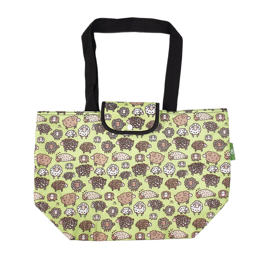 Eco Chic Green Eco Chic Lightweight Foldable Picnic Cool Bag Sheep