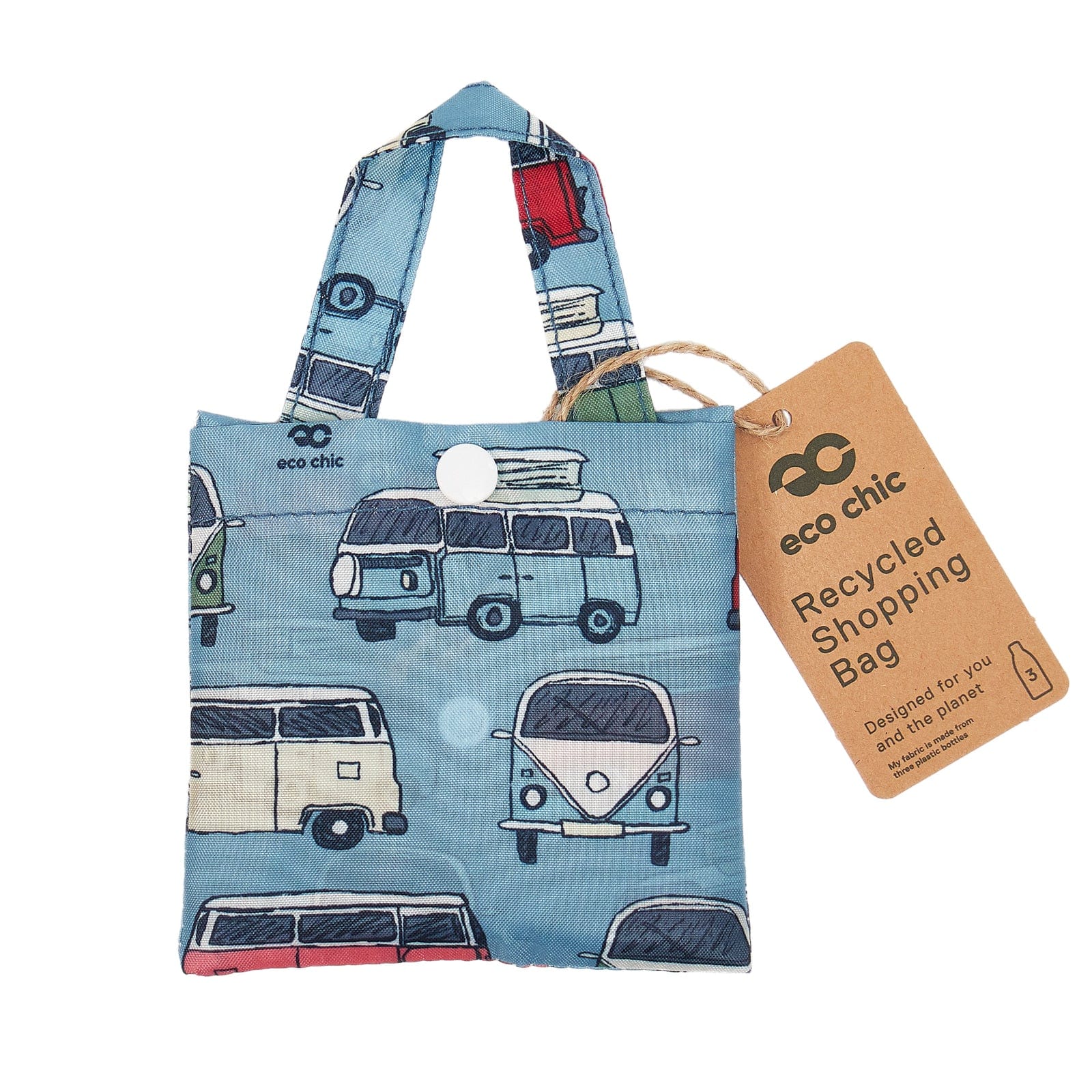 Eco Chic Eco Chic Lightweight Foldable Reusable Shopping Bag Campervan