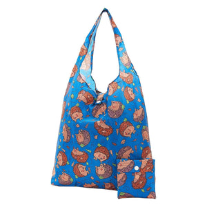 Eco Chic Eco Chic Lightweight Foldable Reusable Shopping Bag Hedgehog