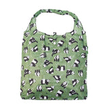 Eco Chic Green Eco Chic Lightweight Foldable Reusable Shopping Bag Pandas