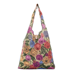 Eco Chic Eco Chic Lightweight Foldable Reusable Shopping Bag Peonies