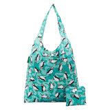 Eco Chic Teal Eco Chic Lightweight Foldable Reusable Shopping Bag Puffin