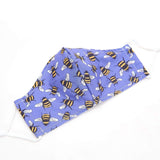 Eco Chic Eco Chic Reusable Face Cover Blue Bees