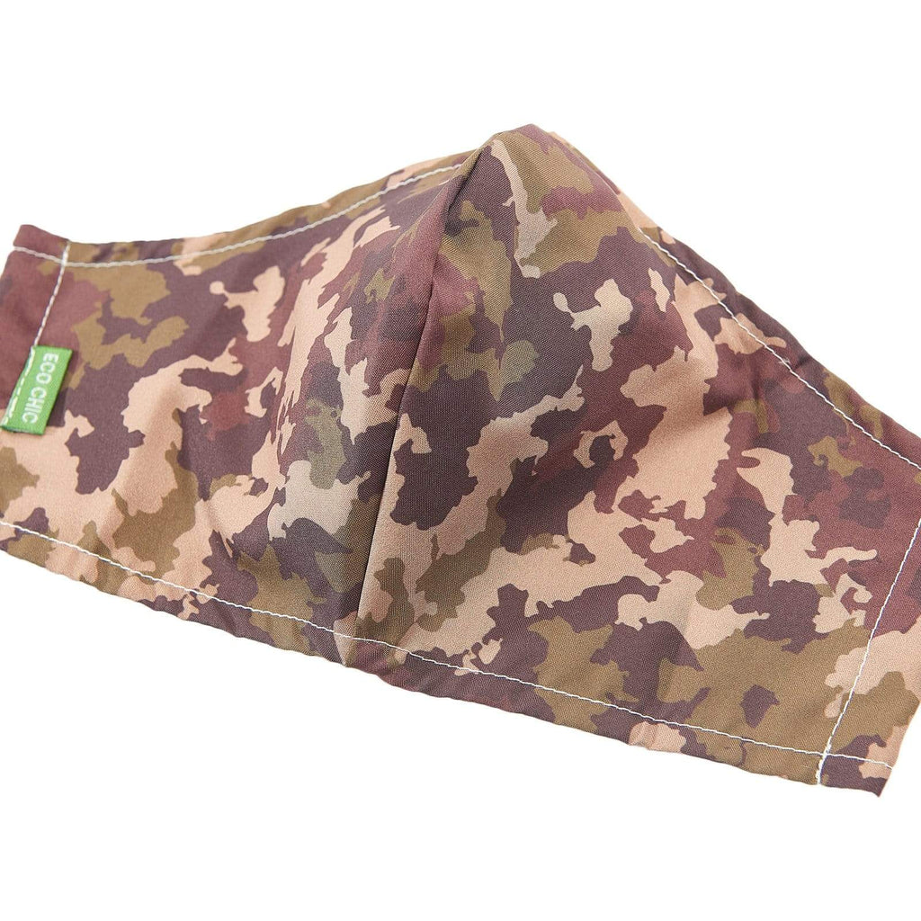 Eco Chic Eco Chic Reusable Face Cover Green Camouflage
