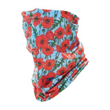 Eco Chic Eco Chic Snood Face Mask Blue Poppies