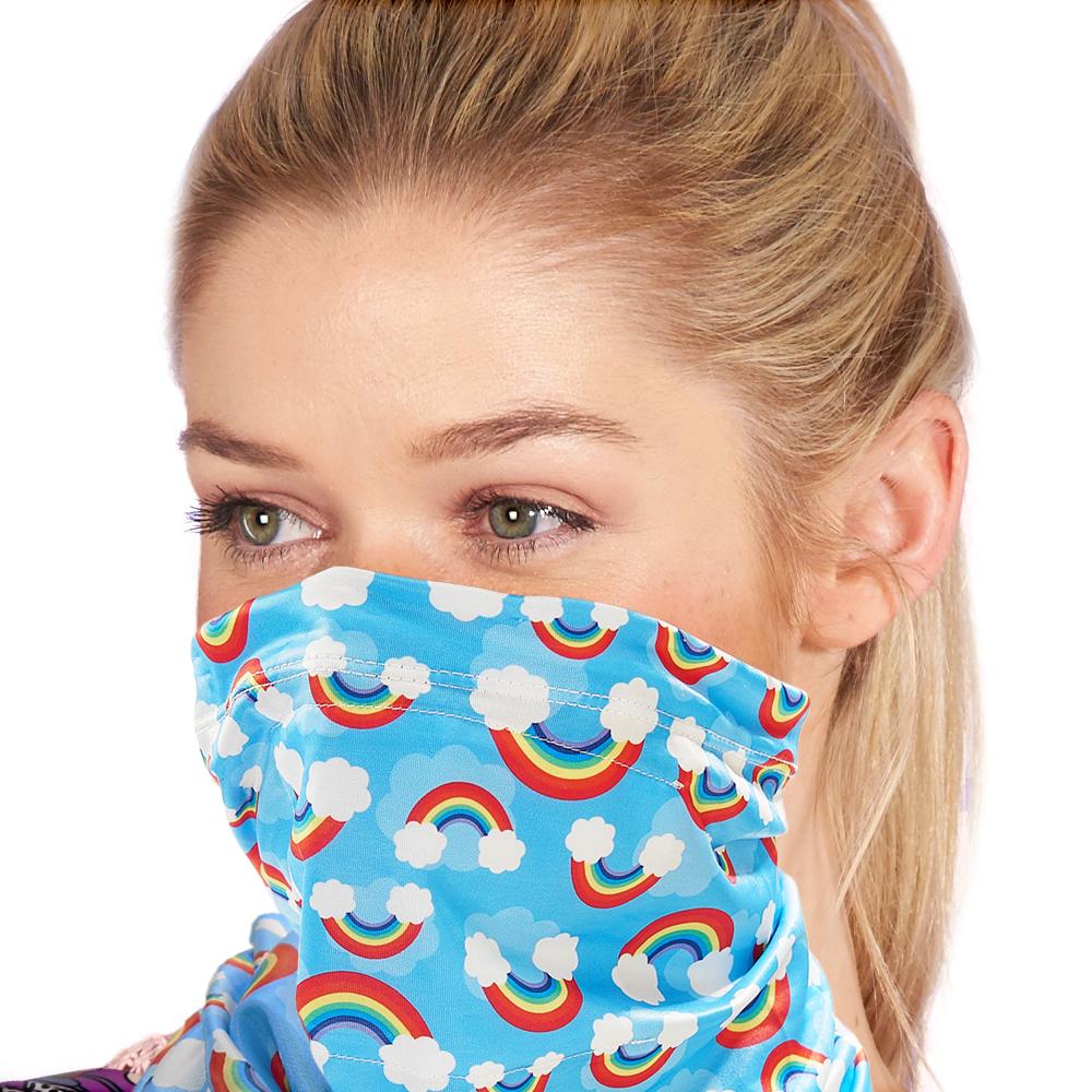 Eco Chic Eco Chic Snood Face Mask Rainbow